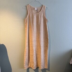 Marc & Ware Women's Sleeveless Linen Maxi Dress,Coastal Grandma, Resort Ware S